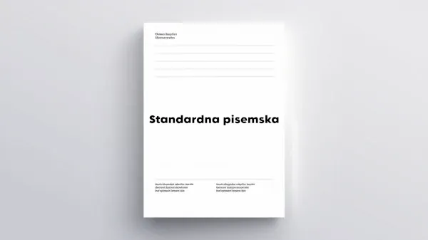 Standardna pisemska predloga