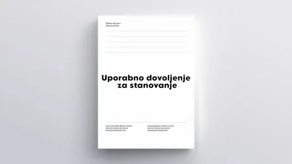 Uporabno dovoljenje za stanovanje vzorec