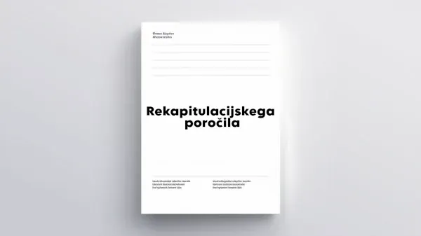 Vzorec rekapitulacijskega poročila